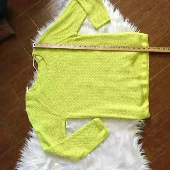 Lemon Lime Sweater Acrylic Size Medium - Picture 4 of 6